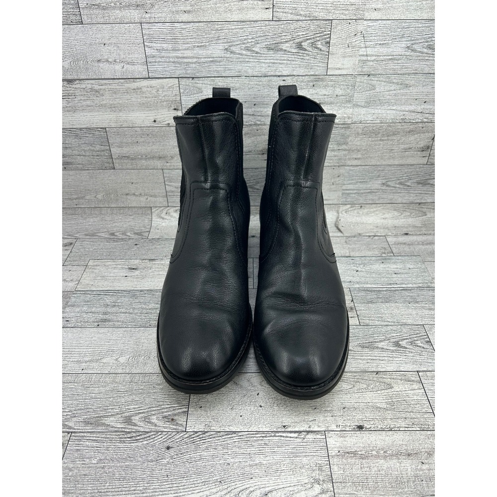Cole Haan Grand 360 Black Pebbled Leather Chelsea Ankle Boots W24297 Women 9.5B